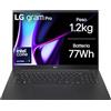 LG gram Pro 16Z90SP Notebook 16" OLED 2.8K (2880x1800), Intel Core Ultra 7 155H, 16GB RAM, 1TB SSD, Ultraleggero solo 1.2kg, Batteria 77Wh, Windows 11 Home, Tastiera italiana, Nero