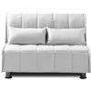 EVERGREENWEB MATERASSI & BEDS EVERGREENWEB Divano Letto 2 Posti con Materasso Piazza e Mezzo 120x190 Ortopedico, Prontoletto RICHIUDIBILE con Rivestimento SFODERABILE Lavabile, Coppia Cuscini SUPERSOFT Abbinati color Panna EVENING