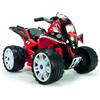 INJUSA - Quad Elettrico The Beast, per Bambini 2-4 Anni, Batteria 12V, con Pedale dell'Acceleratore, Freno Elettrico, Retromarcia, Ruote Larghe in Plastica, Velocità Massima 5-6 km/h, Colore Rosso