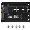 Gonyscag Adattatore SSD M.2, adattatore M.2 NGFF a SATA a 22 pin ad alte prestazioni, alloggiamento convertitore adattatore, chiave plug and play M.2 a SATA B