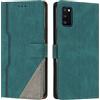 Radoo Cover per Samsung Galaxy A41, Custodia in PU Pelle Portafoglio Flip Chiusura Magnetica Antiurto Funzione Scomparti, con Slot Schede Supporto Pieghevole per Samsung Galaxy A41 (Verde)