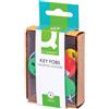 Q-Connect Targhette portachiavi Q-Connect 5,8x2 cm plastica colori assortiti conf. da 6 - KF02036