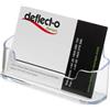deflecto® Portabiglietti da visita da tavolo deflecto® in polistirene 1 scomparto trasparente 9,6x5,5x5 cm - 70101