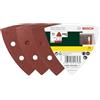 Bosch 25x Fogli Abrasivi Delta (per Legno, Vernice, Metallo, Ø 93 mm, P60/120/240, Accessorio Levigatrici a Delta)