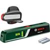 Bosch livella laser a bolla EasyLevel con fissaggio a parete (linea laser per allineamento flessibile su pareti e punto laser per un facile trasferimento dell'altezza, in scatola di cartone E-Commerce)