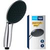 GROHE Vitalio Start 110 Manopola Doccino Doccia (1 getto Rain fisso, bordo in silicone antiurto ShockProof, SpeedClean, installazione veloce), Cromo, 27940001