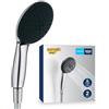 GROHE Vitalio Start 110 Set Manopola Doccino Doccia (2 getti Rain e Jet, SmartSwitch, DreamSpray, SpeedClean anticalcare), Cromo, 2696010E