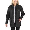Carhartt Damen Übergangsjacke Wool Blend Overshirt, Farbe:Black Heather, Größe:l Giacca in Pile, Nero mélange, L Donna