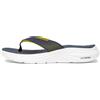 Skechers Sport Mens, Sandalo Schiuma Vapor Uomo, Navy KPU Giallo Trim, 42 EU