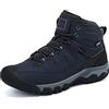AX BOXING Stivali Inverno Uomo Caldo Pelliccia Fodera Scarpe Uomo Invernali Antiscivolo Scarponi Trekking Stivaletti Neve 41-46 EU(A_Blu, 43 EU)