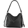 BAIGIO Borsa A Tracolla Donna Grande Borsa Tote Donna con Tracolla Regolabile Staccabile Borsa Donna Estiva Impermeabile Borsa Bauletto Donna Elegante Adatto per I Viaggi Il Lavoro La Scuola, Nero