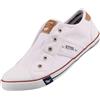 Mustang 5053-307-18, Scarpe da Ginnastica Basse Donna, Bianco (Weiß/Blau 18), 38 EU