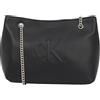 Calvin Klein Donna Borsa a Tracolla Sculpted Chain con Tracolla a Catenella, Nero (Na Black), Taglia Unica