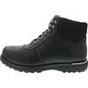 Tommy Hilfiger Uomo Stivali Warm in Pelle, Nero (Black), 44