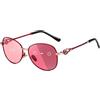 FEISEDY Occhiali da Sole Vintage Donna Polarizzati Fotocromatici Protezione UV400 Self-tinting per la Guida Stile Designer B1119