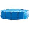Intex Piscina Frame con pompa filtro e scaletta azzurro