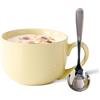McBecdy Grande tazza da tè - 700 ml - tazza da caffè grande in ceramica con cucchiaio - ciotola da zuppa con manico - XXL grandi tazze per latte, cereali, frutta, gelato, caffè - adatto al microonde