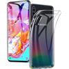 OWIJI Cover Samsung Galaxy A50 / A30 S Trasparente Rigida In Silicone TPU Custodia Sottile Telefono Ricarica Wireless Bordo Rialzato Protezione Schermo Fotocamera
