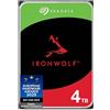 Seagate IronWolf 4TB, Unità disco interna, per NAS RAID, NAS, 3.5, SATA 6 GB/s, 7200 RPM, FFP, Data Rescue Service (ST4000VNZ06)