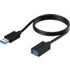 SABRENT Cavo Prolunga USB 3.2 Gen1 (0,9m) Maschio a Femmina, Cavo Estensione USB Trasferimento Dati e Ricarica per Hub & Chiavetta USB, Disco Rigido Esterno, Tastiera Mouse Stampante, Nero (CB-3030)