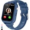 JUBUNRER 4G Smartwatch Bambini GPS Localizzatore Videochiamata SOS Contapassi Bambino Bambina Impermeabile Sveglia Fotocamera Giochi Calcolatrice Braccialetto Orologio Telefono Ragazzi Ragazze