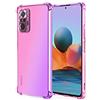WILLIS Custodia per Xiaomi Redmi Note 10 Pro, Cover Protettiva in Silicone TPU Colore Sfumato Trasparente, Custodia per Telefono Antiurto e Antigraffio