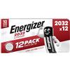 Energizer CR2032 Coin litio 3 V, 12 x Batterie per orologi Torce Keys