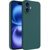 Captor Cover iPhone 16 Plus Custodia Colorata in Silicone Liquido, Bordo Rialzato per Schermo e Protezione Fotocamera, Morbida Con Microfibra Interna per iPhone 16 Plus Cover (Verde Scuro)