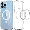 Spigen Cover per iPhone 13 Pro Max, Ultra Hybrid MagFit, Compatibile con MagSafe - Clear White
