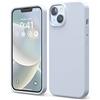 elago Cover Silicone Liquido Custodia Compatibile con iPhone 14 Case (6.1), Silicone Premium, Protezione Completa - Cover Antiurto a 4 Strati, Custodia in Morbida Microfibra Antigraffio (Azzurro)