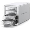 Yottamaster VN400C3 Baie Case per Disco Rigido, 10Gbps Daisy-Chain 4 Bay DAS, Alluminio USB C DAS Enclosure Supporto 88TB (4x22TB), Fino a 264TB per 2,5" e 3,5" HDD/SSD SATA (Senza Disco)