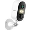Isiwi FLAI+ Telecamera Wi-Fi 2K 3MP da esterno con batteria, visione notturna IR, audio bidirezionale, AI, notifiche smart, allarme acustico/luminoso, IP65, SD Card - ISW-BBT3M