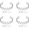 QUARKZMAN 4Set Kit di Sostituzione Molle per Imbottitura, 23,62 Kit di Riparazione Cuscini Afflosciati con Clip e Chiodi per Mobili Divano Poltrona Sedia Reclinabile