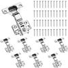 Monsully 8Pcs Cerniere a Sovrapposizione Completa 35MM, Cerniere Per Ante Cucina Ammortizzate, Cerniere Del Gabinetto per Armadi Mobili Cassett Porta Cucina