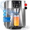 Klarstein Macchina Ghiaccio, Macchina per il Ghiaccio con Serbatoio da 2L, Macchina del Ghiaccio per Cucina, Eroga 12kg a Cubetti, Macchina Ghiaccio Casa per Drink e Bevande