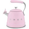 Smeg Bollitore con fischio 50's Style Rosa LUCIDO WKF01PK