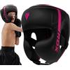 RDX Bambini Caschetto Boxe MMA Kick Boxing Allenamento, Maya Hide Pelle Headgear, Kara Pugilato Protezione Casco per Sparring Muay Thai Arti Marziali Grappling Taekwondo Karate, Ragazzi Ragazze