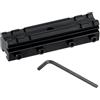 ToopMount Adattatore per Binario tattico da 11 mm a Coda di Rondine a 21 mm Adattatore per prolunga per Binario Weaver Picatinny Basi di Montaggio con 4 Slot