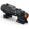 Feyachi M38 5X Lente d'ingrandimento con RDS-23 2MOA Red Dot Softair 1x22mm Combo, Co-testimone assoluto