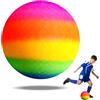 OSDUE Palline da Spiaggia Arcobaleno, 22cm PVC Palla Gonfiabile Spiaggia per Interni Esterni Spiaggia Piscina Palla Rimbalzante per Bambini Pallone Calcio Fluttuante Arcobaleno Palla Morbida Colorato