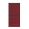 vidaXL Tenda Plissettata Rosso Bordeaux 65x150 cm Larghezza Tessuto