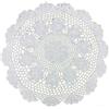 Hasaller Tovaglia rotonda in cotone scava fuori fatta a mano in stile vintage francese con centrino, 50 cm, decorazione per negozio di tè e librerie (bianco), P8YS9442R8PXIB5705GS3H85VK0M2
