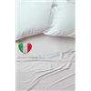 Generico Lenzuolo Sopra Teso Senza angoli o federe 100% Cotone Tinta Unita 6 Misure Made in Italy (Matrimoniale Maxi 270x300, Bianco)