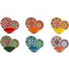 Excelsa Seurat Servizio Piatti 18 Pezzi, Porcellana e Stoneware, Decoro Multicolore, 6 Persone