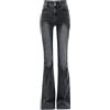 Generic Jeans A Palazzo Donna - Jeans Elasticizzati Slim A Vita Alta Design Semplice E Raffinato Pantaloni Imbottiti