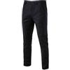 Beokeuioe Pantaloni elasticizzati da uomo, in cotone, slim fit, in tessuto, casual, da uomo, senza stiratura, per il tempo libero, eleganti pantaloni da golf, Nero , L