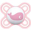 MAM Perfect Start Ciuccio per Neonato misura 0-2 mesi, Tettarella in Silicone SkinSoft, Bio-circolare, con Custodia Porta Succhietto, Rosa