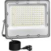 MEEKBOS Faretto LED da Esterno 150W, IP66 Impermeabile Luce Bianca Fredda 6500K Faro LED Con Spina Schuko,15000 Lumen,220-240V AC 50Hz