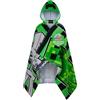 MINECRAFT Asciugamani Bagno con Cappuccio Asciugamano Doccia Ragazzi Creeper Accappatoio Poncho Bambino Telo Mare Bambini Idee Regalo (Verde/Nero, 6-14 Anni)