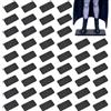 FINGERINSPIRE 50 pezzi Basi di Supporto Nere In Plastica per La Maggior Parte e Action Figure Da 15cm Basi di Supporto per Action Figure Da 65.5mm X 32.5mm Supporto per Display di Moi 2 pioli